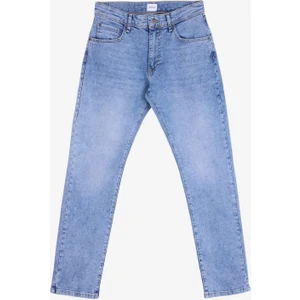 Normal Bel Straight Mavi Erkek Denim Pantolon Washington Straight-28