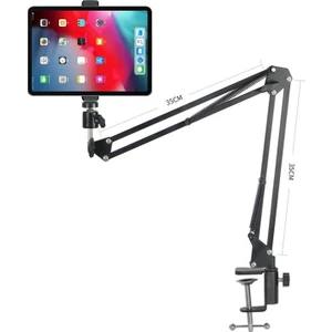 6-11 Inç Esnek Tablet Telefon Standı 360 Derece Dönebilen Masa ve Yatak Başı Tablet Tutucu