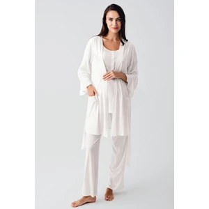 Artış Collection Kısa Kollu Esnek Viskoz Hamile Sabahlık Pijama Takım 23104