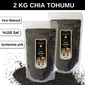 Hanzade Bitkisel Chia Tohumu Çiya Seed Yeni Mahsül Katkısız 2 kg