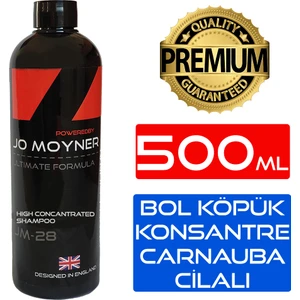 Jo Moyner Profesyonel Bol Köpüklü Konsantre Fırçasız Oto Yıkama Şampuanı 500 Ml