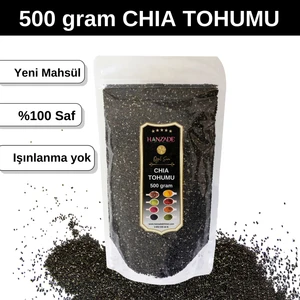 Hanzade Bitkisel Chia Tohumu Çiya Seed Yeni Mahsül Katkısız 500 gr