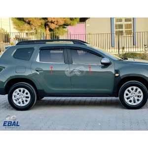 Ebal Oto Dacia Duster Krom Cam Çıtası 4 Kapı 2018-2023  Paslanmaz Çelik