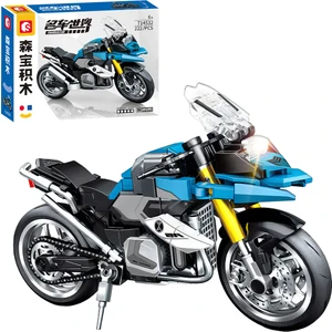 Sembo Block Mavi Touring Motorsiklet 222 Parça Yapı Blokları (714532)