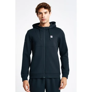 Erkek Fermuarlı Kapüşonlu Sweatshirt 24N-1133
