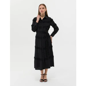 Pierre Cardin Kadın Siyah Uzunkollu Elbise 50262953-VR046