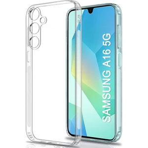 Samsung Galaxy A16 5g ile Uyumlu Kılıf Şeffaf Kamera Korumalı Esnek Silikon Telefon Kılıfı Kapak