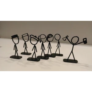 Minyatür Bahçem Çöp Insan Serisi 10 Adet