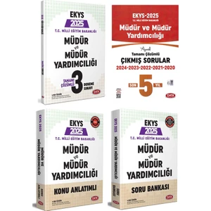 Data Yayınları 2025 MEB EKYS Müdür ve Müdür Yardımcılığı Konu Soru Deneme Çıkmış Sorular Seti