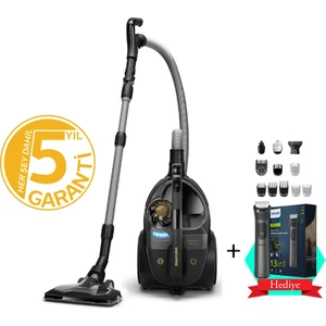 Kumandalı Kullanım Üst Düzey Torbasız Teknoloji Marathon Ultimate Toz Torbasız Süpürge+ Islak Kuru Traş Makinesi ve Lambader Hediye