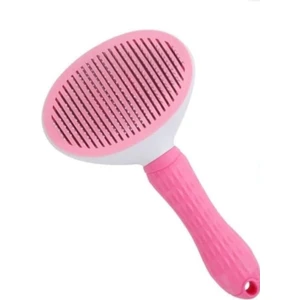 Otomatik Temizlenen Kedi ve Köpek Tarağı Pembe Tüy Dökülmesini Azaltan Pratik ve Ergonomik Tarak