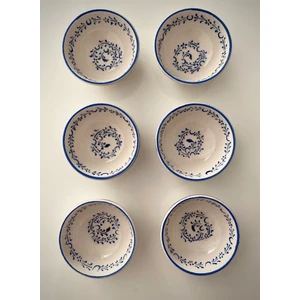 Arı Çini Seramik 6 Adet Özel El Yapimi Haliç Isi Seramik Cerezlik Sosluk Reçellik Kahvaltilik Sunumluk Kase