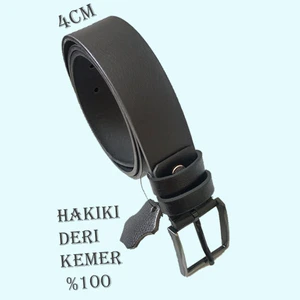 Siyah Erkek %100 Hakiki Deri Kemer 4Cm - Eybul