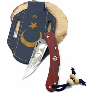 Profesyonel Kamp Çakısı Isme Özel Outdoor Bıçak Kurt Işlemeli Set