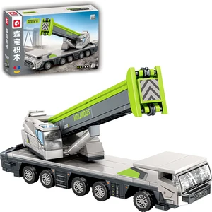 Sembo Block Zoomlion Lisanslı Vinç 332 Parça Yapı Blokları LEGO ile Uyumlu (705114)