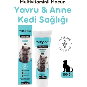 Kitten Paste 100 Gr.(Yavru & Anne Kedi Direnç Sistemi Destekleyici Multivitamin Macun)