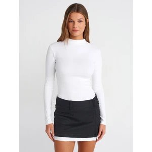 31433 Yarım Balıkçı Yaka Top-Ekru