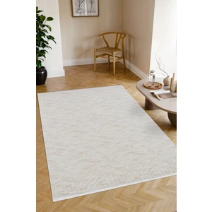 Sere Serpe Kaymaz Taban Yıkanabilir Modern Salon Mutfak Oturma Odası Çocuk Odası Halısı 5015 Krem