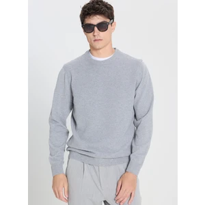 Altınyıldız Classics Bisiklet Yaka Standart Gri Melanj Erkek Kazak ACE492510287_TRIKO Bısıklet Yaka