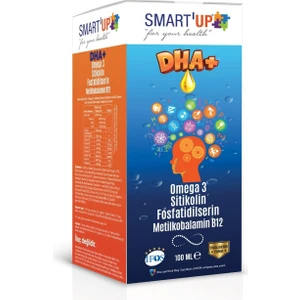 Smart Up Sitikolin Dha Omega 3 ve Fosfatidilserin Iceren Balık Yağı B12 ( 100 ml )