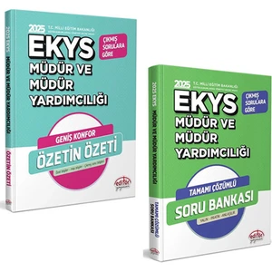 Editör Yayınları 2025 MEB EKYS Müdür ve Müdür Yardımcılığı Özetin Özeti ve Soru Bankası