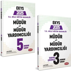 Data Yayınları 2025 MEB Ekys Müdür ve Müdür Yardımcılığı 2'li Deneme Sınavı Seti