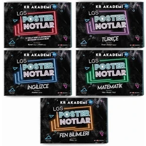 Kr Akademi Lgs Poster Notlar 5'li Seti