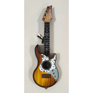 Brother Toys 4 Telli Kahverengi Elektro Oyuncak Gitar 23 Nisan Gösterisi Çocuk Gitarı  50 Cm.