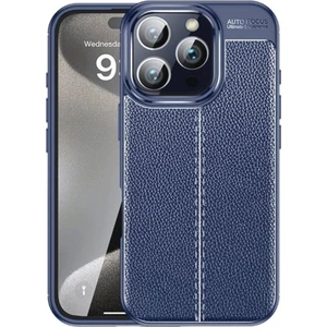 iPhone 16 Pro Max Kılıf Niss Deri Desen Silikon