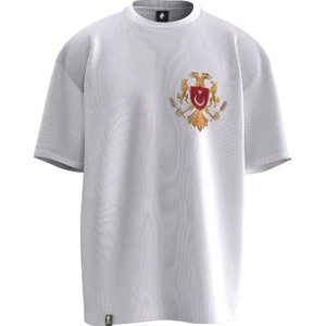 Çift Başlı Kartal & Arma Tasarımlı Unisex T-Shirt