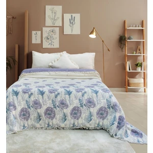 Müslin  Yorgan 7 Katlı  Dolgulu Gelincik Desen