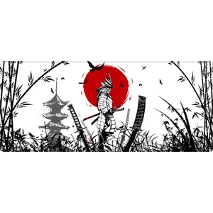 Pro Gaming Mouse Pad 70X30 Samurai Mouse Pad Xxl Büyük Oyuncu Mousepad Kenar Dikişli Yıkanabilir Speed Mause Pad