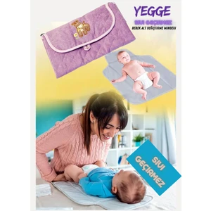 Bebek Alt Açma Örtüsü Sıvı Geçirmez Çanta Tasarımlı Alt Açma Minderi Yeni Doğan Hediyesi