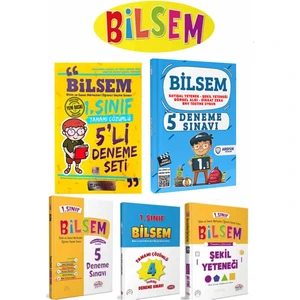Zeki Çocuk Yayınları 1. Sınıf BİLSEM Deneme Sınav Seti ve Şekil Yeteneği