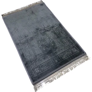 Lüx Kalın Yumuşak Kaymaz Taban Peluş Seccade 80 x 120