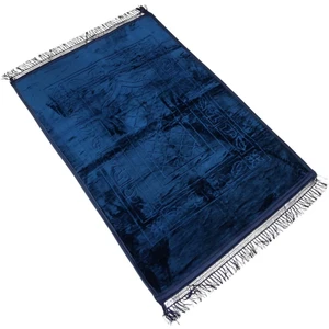 Lüx Kalın Yumuşak Kaymaz Taban Peluş Seccade 80 x 120