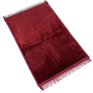 Lüx Kalın Yumuşak Kaymaz Taban Peluş Seccade 80 x 120