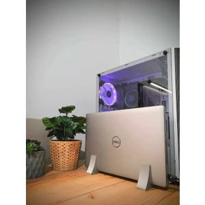 Laptop Dikey Tutucu Stant PLA Malzemeden Üretilmiş Sağlam Tasarım