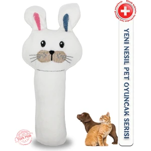 Köpekler Için Peluş Oyuncak Serisi - Stick Rabbit / 15CM