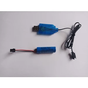 2 Adet Kumandalı Araç Pili 3.7 V 14500 Li-Ion Şarj Olabilen 900 Mah ve 2 Adet  USB Şarj Cihazı