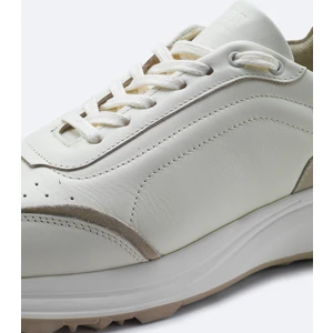 Avva Erkek Bej %100 Deri Esnek Taban Hafif Casual Ayakkabı  B008010