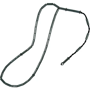 Kesme Model Füme Renk Hematit Taşı Tesbih 3 x 9 mm