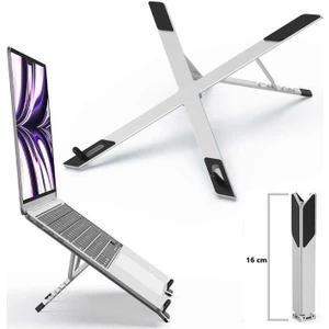 KlixQ NB-011 10-16” Uyumlu Katlanabilir Yükseklik Ayarlı Alüminyum Notebook Standı