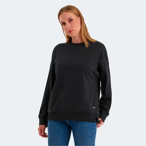 VIRTUE IN Kadın Oversıze Siyah Sweatshırt