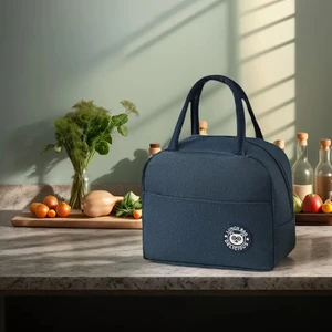 Su Geçirmez Termal Yemek & Beslenme Çantası - Sıcak & Soğuk Koruma Sağlayan Izolasyonlu - Lacivert