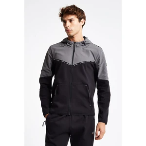 Erkek Fermuarlı Kapüşonlu Sweatshirt 24N-1101