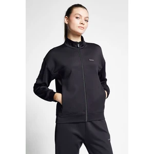 Siyah Kadın Fermuarlı Sweatshirt 24S-2208-24B