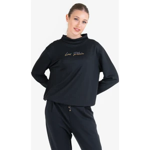 Siyah Kadın Uzun Kol Sweatshirt 23N-2105