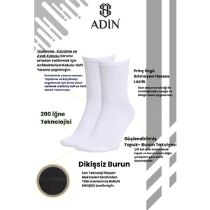 Bambu Erkek Soket Çorap Dikişsiz Siyah 12’li (Altın Serisi)