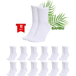 Bambu Spor Tenis Çorap Dikişsiz 12’li